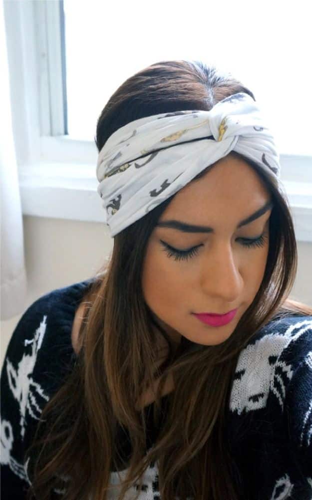 No Sew Gifts to Make - Easy DIY Christmas Presents -DIY No Sew Turban Headband