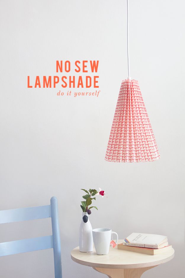 No Sew Gifts to Make - Easy DIY Christmas Presents -No Sew Lampshade