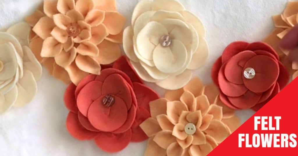 DIY Felt Flowers - Easy and Cheap Home Decor