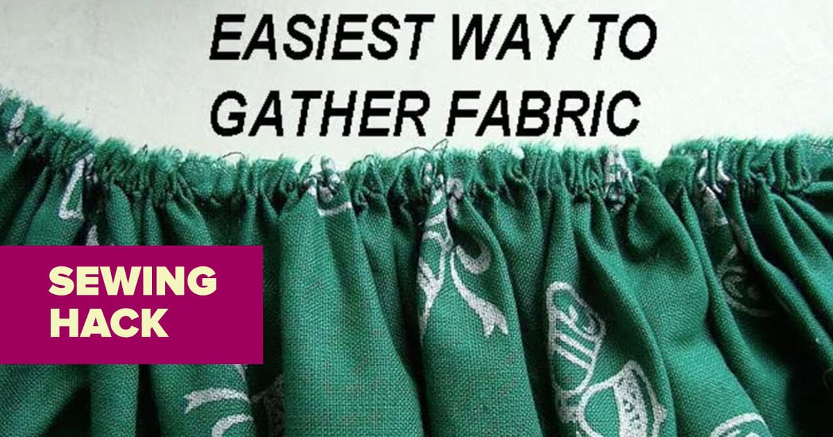 Sewing Hack: How To Gather Fabric Like A Pro | DIY Joy Projects and Crafts Ideas