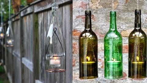 Turns Out Those Empty Wine Bottles Make Super Cool Lighting (Use Them Indoors or Out!) | DIY Joy Projects and Crafts Ideas