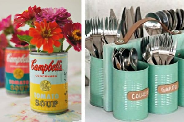 DIY Ideas With Tin Cans - Cheap and Easy Organizing Projects and Crafts Made With A Tin Can - Cool Teen Craft Tutorials and Home Decor
