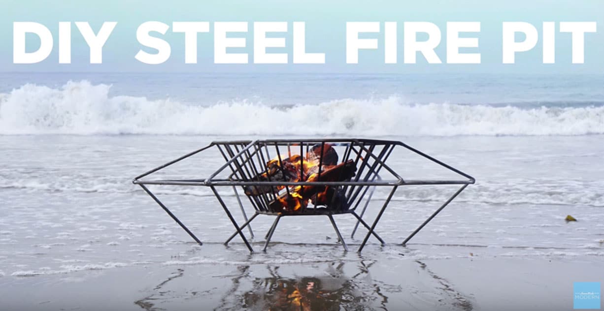 This Portable Steel Diy Fire Pit Is Ready To Travel To The Next Party