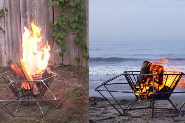 DIY Fire Pit - Portable Steel Firepit DYI Outdoors and Backyard Projects