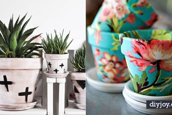 DIY Ideas for Clay Pots - Cute Gardening Projects Tutorials for Decorating Pots - Pretty Rustic and Farmhouse Planters for Cheap Home Decor