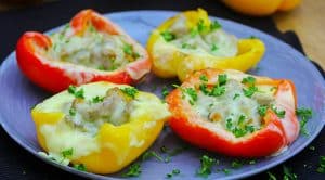 Quick Cheesesteak Stuffed Peppers  Make for An Easy Dinner Idea