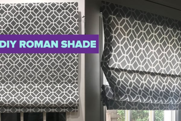 DIY Roman Shade Tutorial - Easy and Cheap Home Decor Ideas