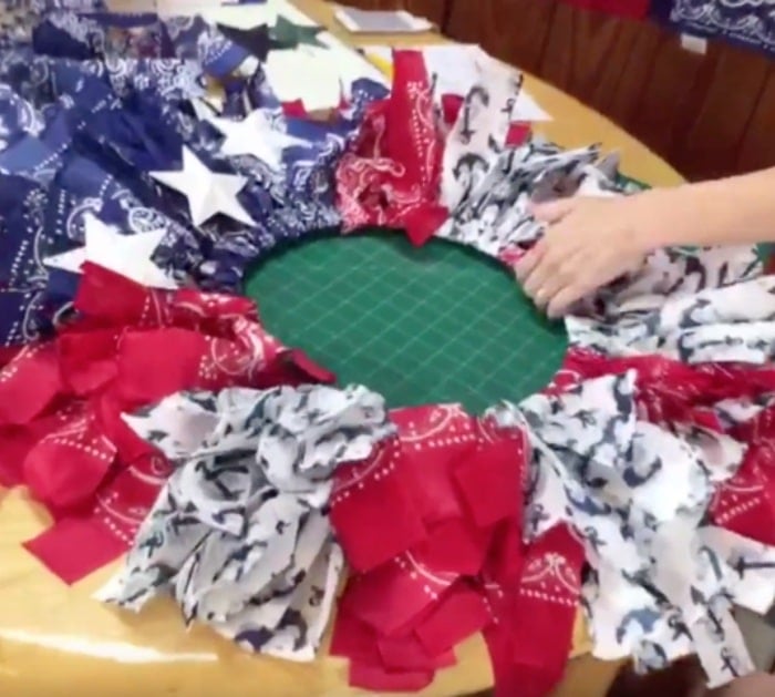 DIY Bandana Wreath