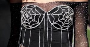 DIY No-Sew Crystal Spider Web Costume