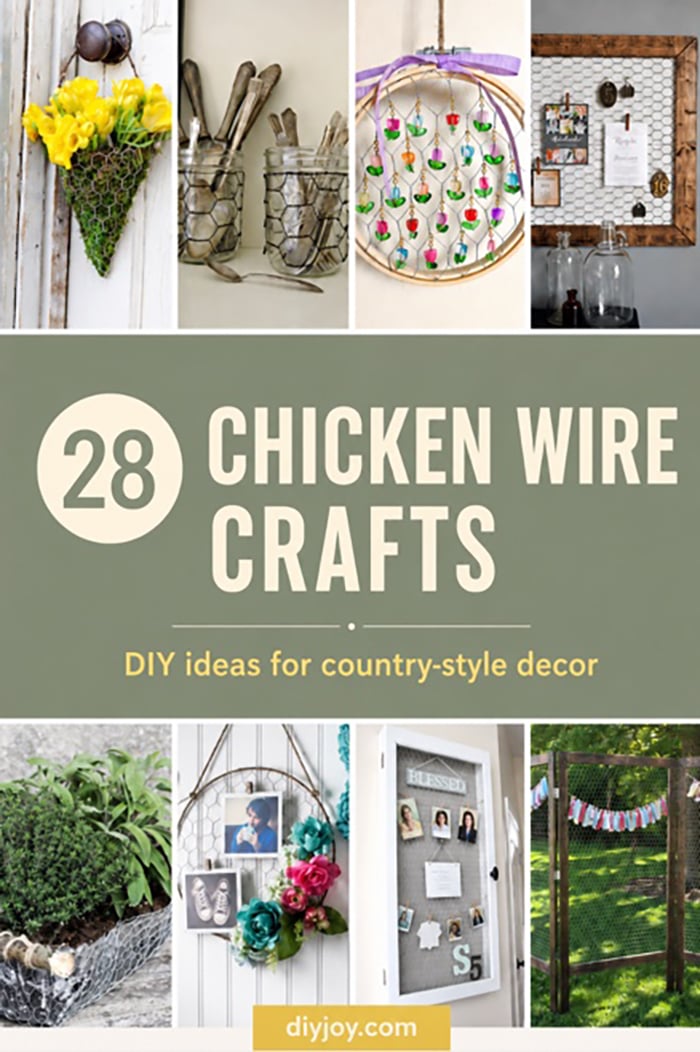 Love farmhouse style? These DIY chicken wire crafts are full of rustic charm, from pretty wall decor and memo boards to vintage-inspired home accents and garden ideas. Simple projects, cute country style, and plenty of inspiration for decorating your home on a budget.
