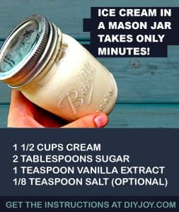 Mason Jar Ice Cream Recipe