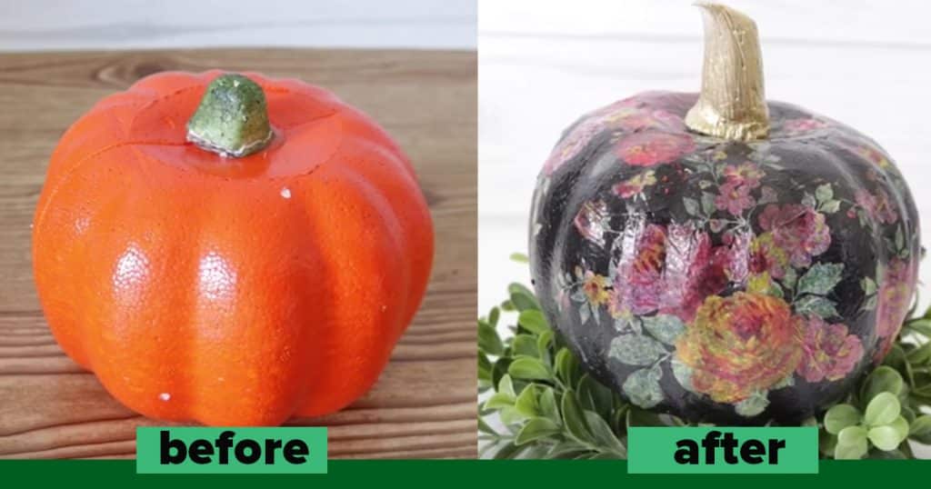 Dollar Store Pumpkin Makeovers DIY Halloween Decorating