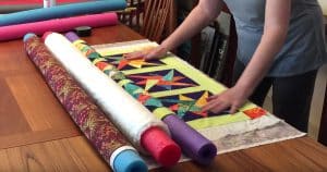 Make A Quilt Sandwich With Pool Noodles
