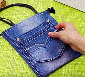 DIY Upcycled Jean Bag