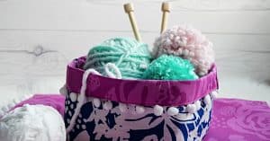 Make A Placemat Knitting Basket In About 8 Minutes