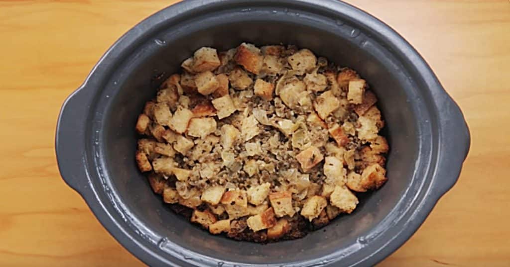 Easy throw in crockpot stuffing