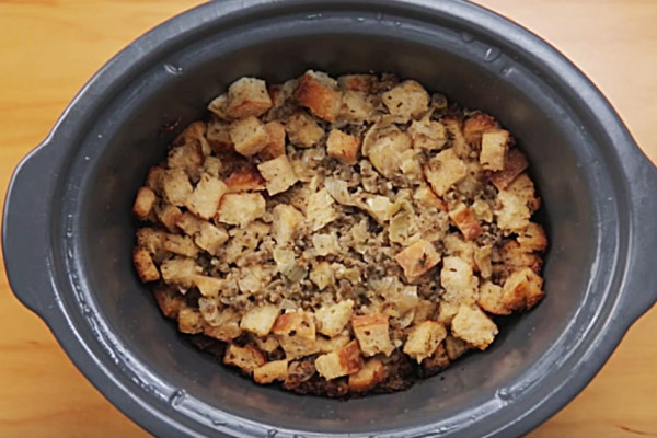 Easy throw in crockpot stuffing