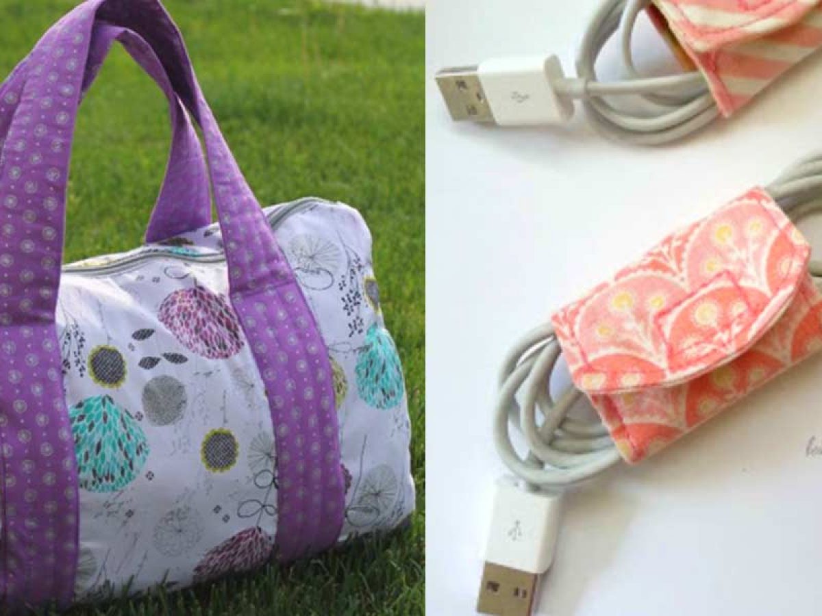 Kitchen rag bag - FREE sewing pattern & tutorial - Sew Modern Bags