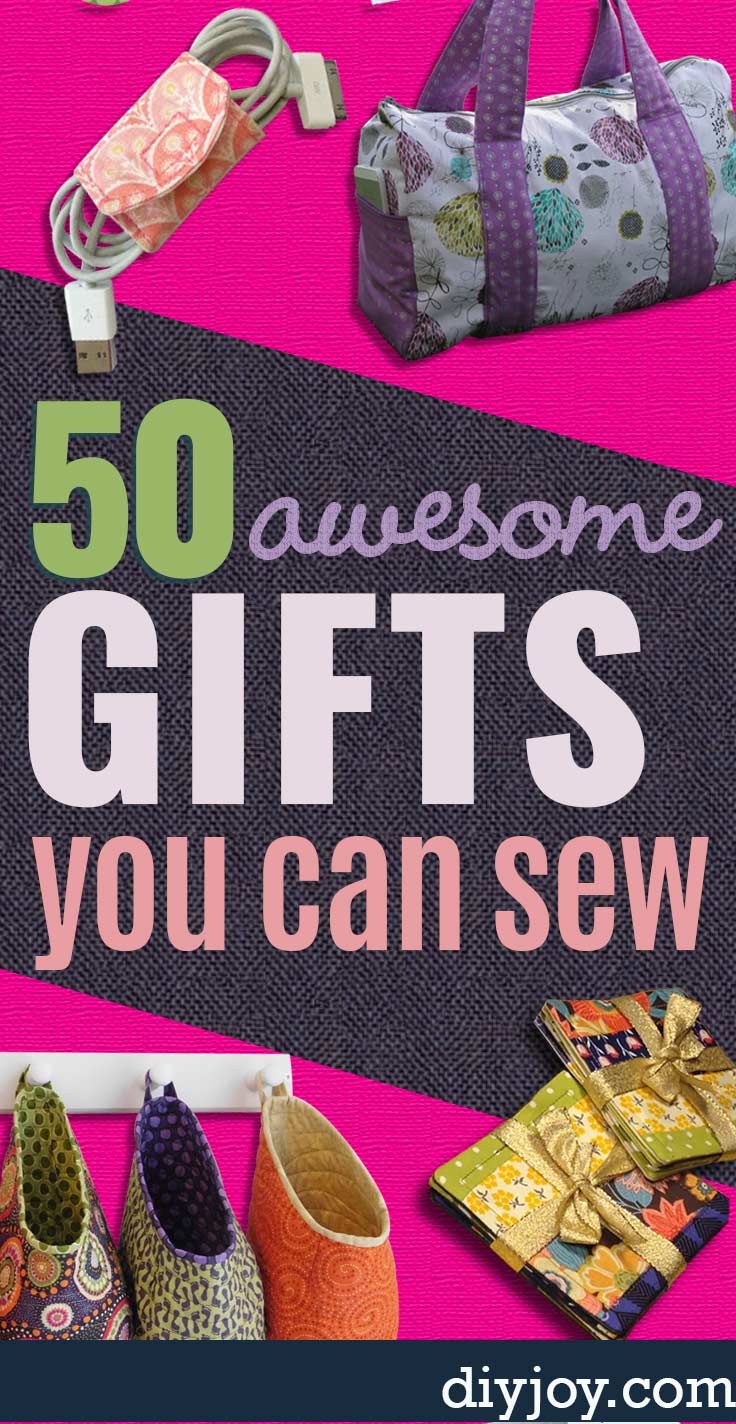 50 DIY Sewing Gift Ideas To Make For Just About Anyone