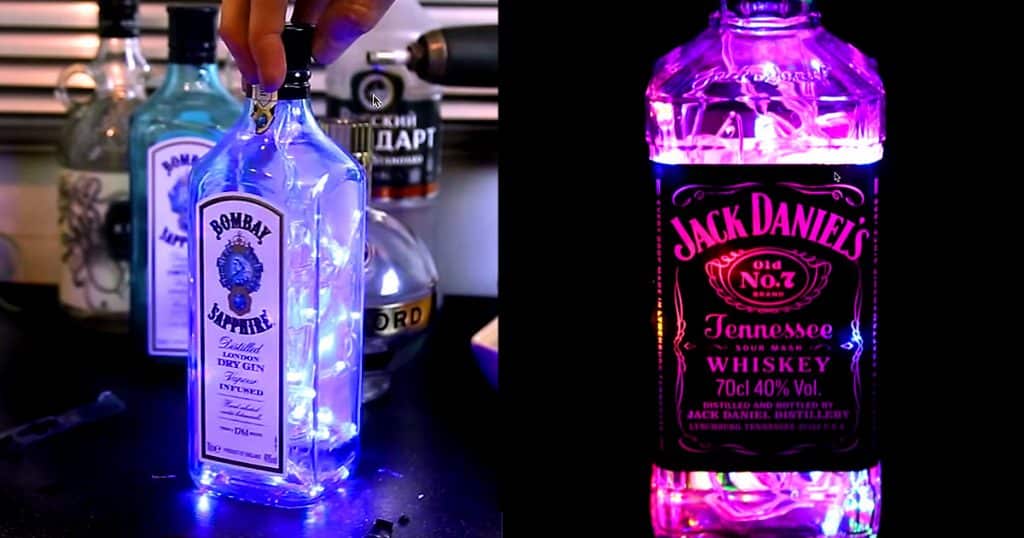 DIY Liquor Bottle Light Tutorial