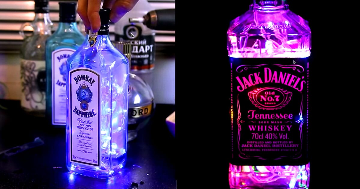 Empty Liquor Bottles Craft Ideas Best Pictures And Decription 