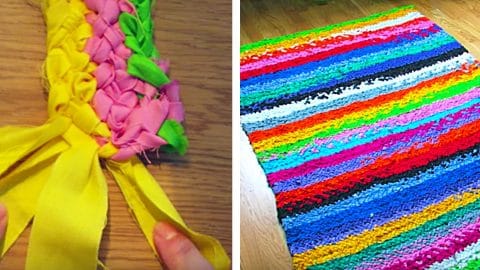 DIY No Sew Rag Rug | DIY Joy Projects and Crafts Ideas