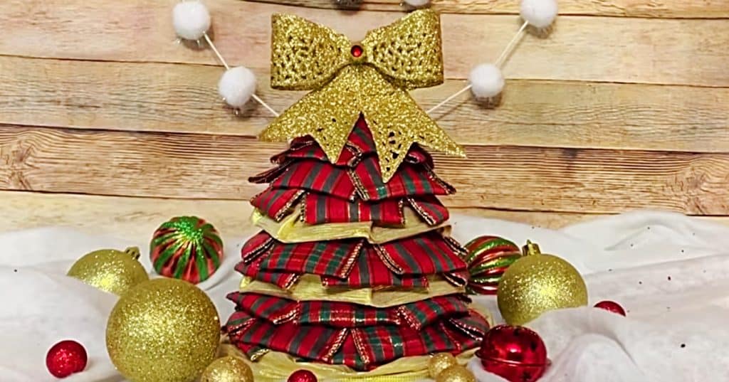 Learn to make this DIY funnel tree from Dollar Tree items