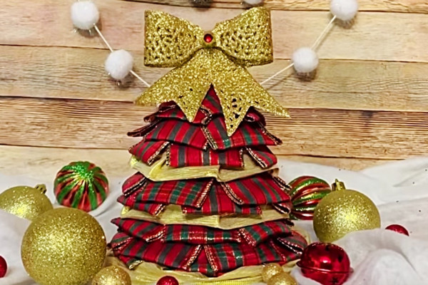 Learn to make this DIY funnel tree from Dollar Tree items