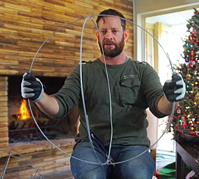 Learn to make this easy DIY Oversized giant light ball project for the yard this Christmas