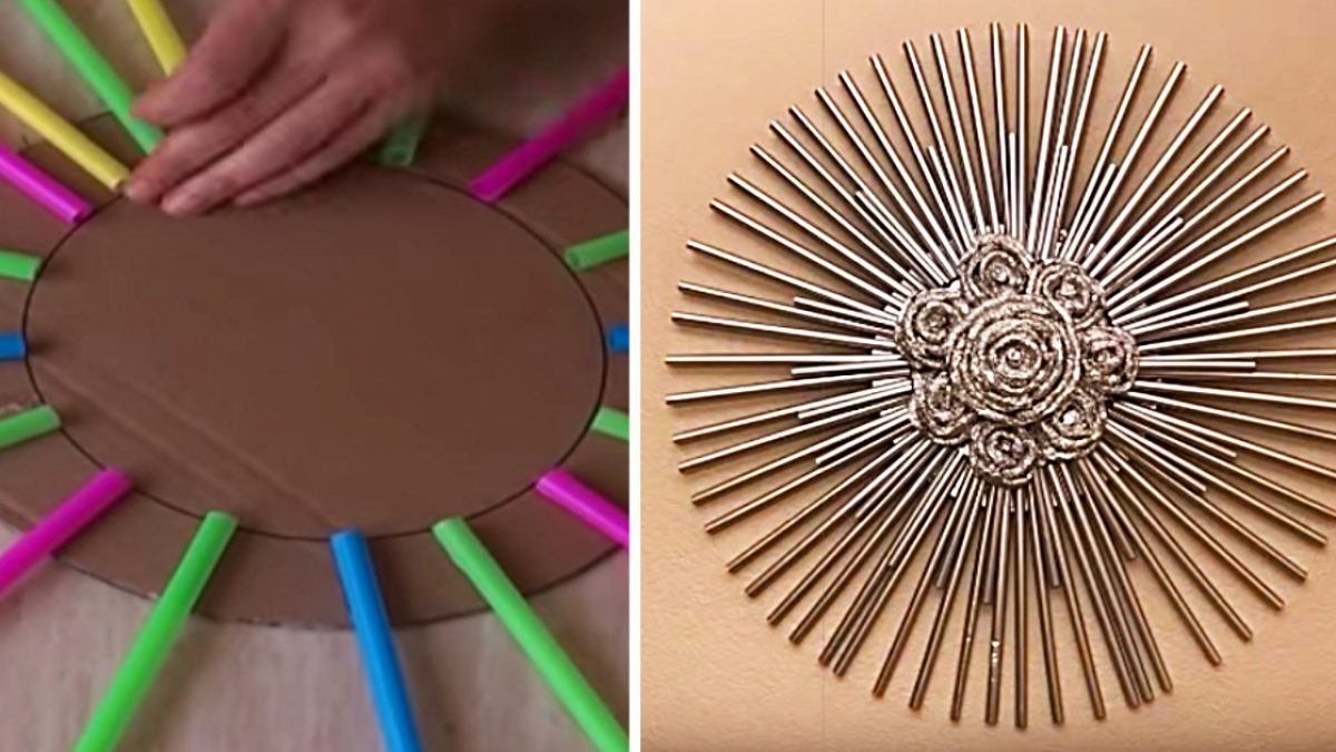 Learn To Make Foil And Straw Wall Art