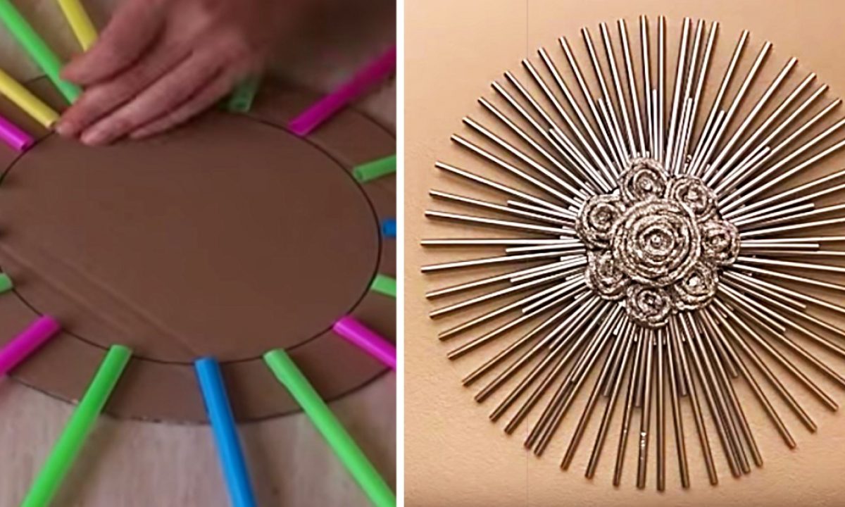 Learn To Make Foil And Straw Wall Art