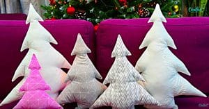 Learn To Sew A DIY Christmas Tree Pillow
