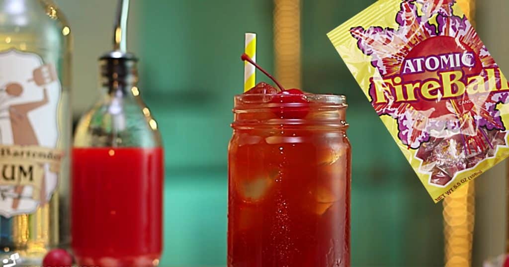 Make an Atomic Peach Fireball For New Year's Eve