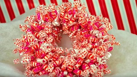 DIY Candy Christmas Wreath | DIY Joy Projects and Crafts Ideas