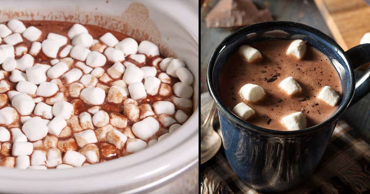 Crockpot Hot Chocolate Recipe | DIY Joy Projects and Crafts Ideas