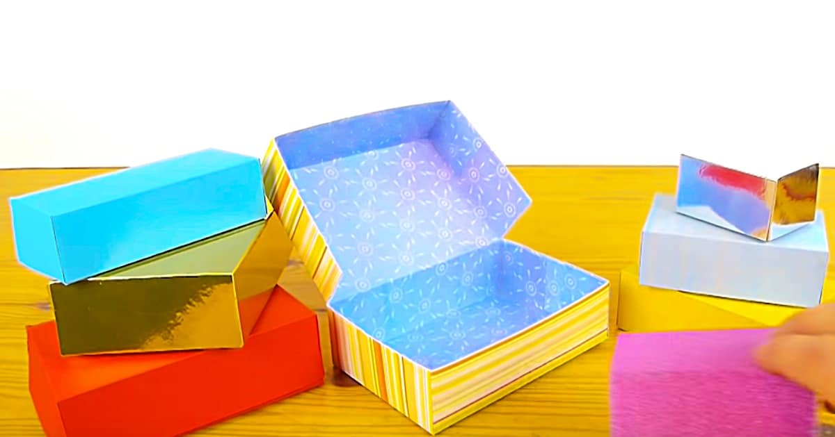 How to Make a Box Out of Cardstock - FeltMagnet