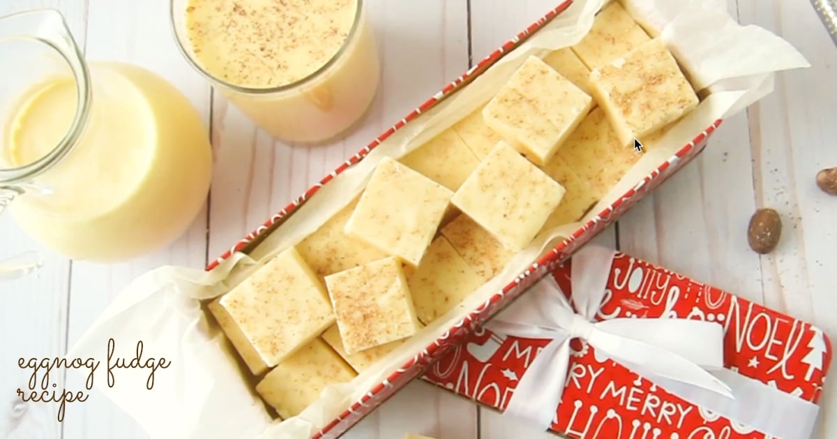 Eggnog Fudge Recipe | DIY Joy Projects and Crafts Ideas