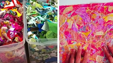 Learn To Make Fabric From Fabric Scraps | DIY Joy Projects and Crafts Ideas