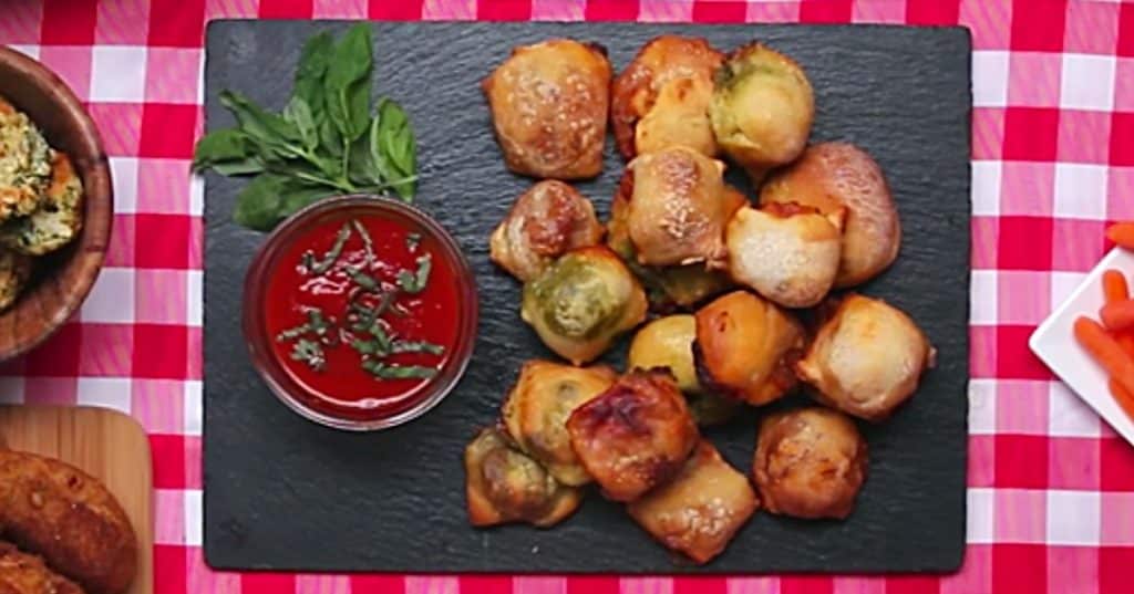 Learn to make these ice cube tray pizza party bites recipe