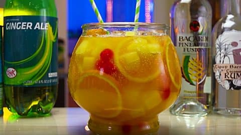 Sparkling Pineapple Rum Punch Recipe | DIY Joy Projects and Crafts Ideas