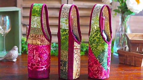 How To Sew Quilt as You Go Wine Totes | DIY Joy Projects and Crafts Ideas