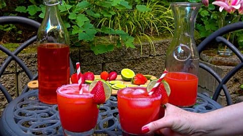 Strawberry Margarita On The Rocks Recipe | DIY Joy Projects and Crafts Ideas