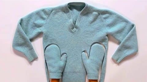 Make DIY Mittens From A Felted Upcycled Sweater | DIY Joy Projects and Crafts Ideas