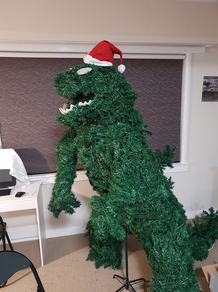 How to Make A Godzilla Christmas Tree 