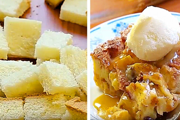 Make a Caramel Bread Pudding for dessert tonight