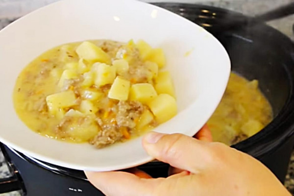 Try making an easy cheap Crockpot Cheeseburger soup in the Slow Cooker