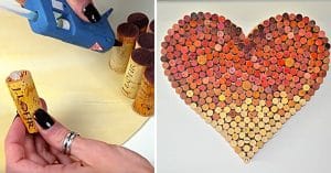 DIY Wine Cork Heart