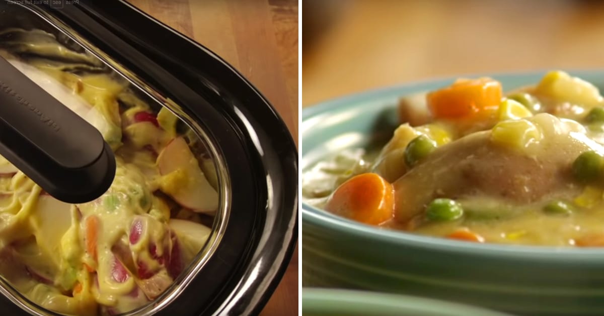 Crockpot Chicken Pot Pie Stew Recipe | DIY Joy Projects and Crafts Ideas