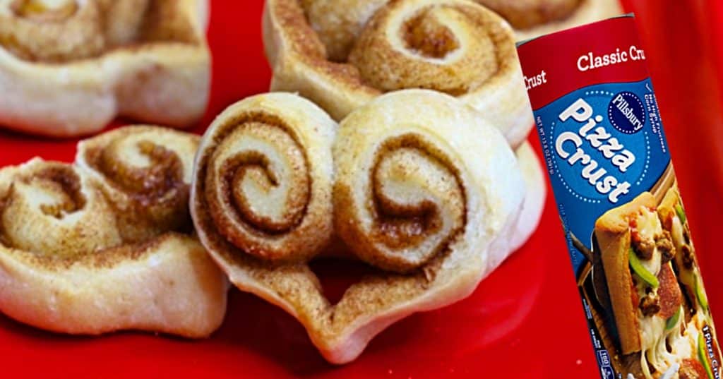 Learn to make an easy 3 ingredient cinnamon roll recipe using Pillsbury Pizza Dough