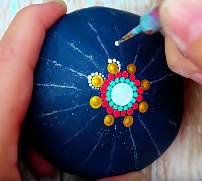 Mandala Stone Painting